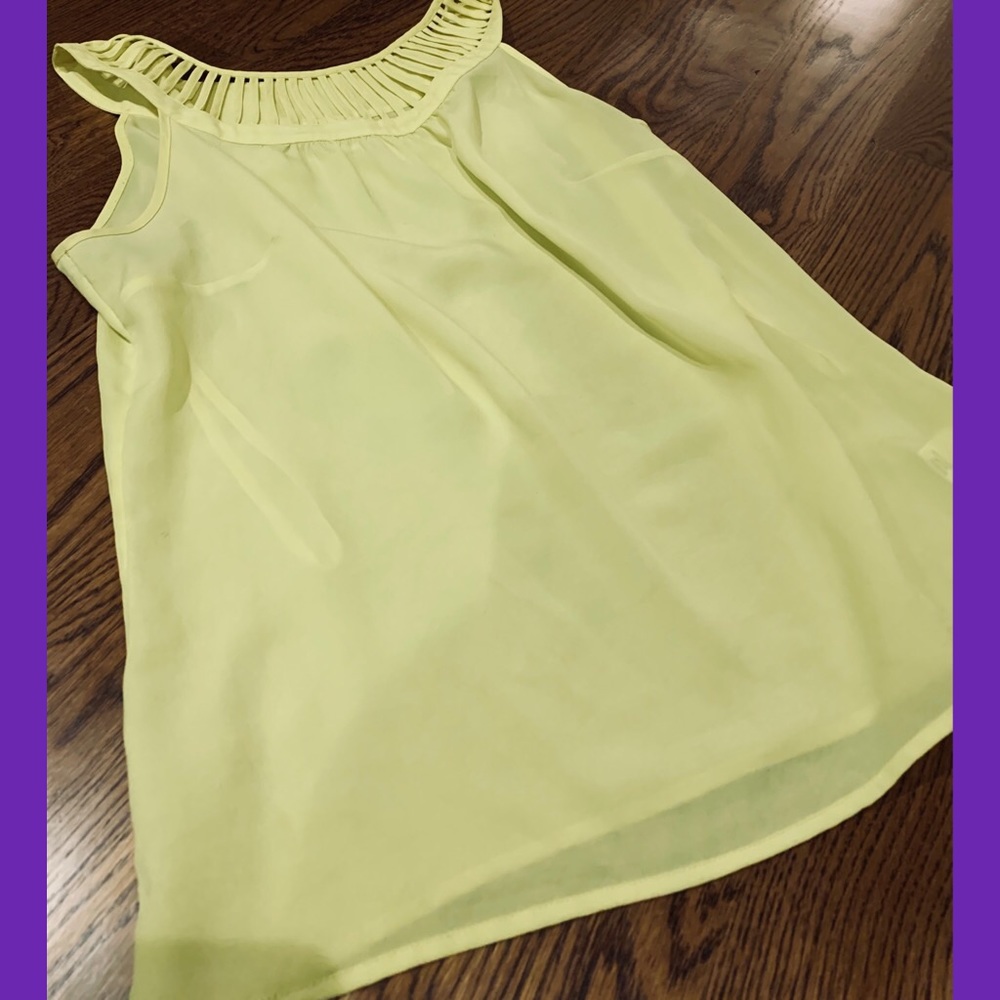 Yellow flowy shirt